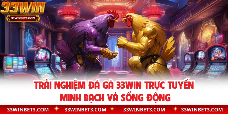 Trải Nghiệm Đá Gà 33WIN Trực Tuyến Minh Bạch Và Sống Động